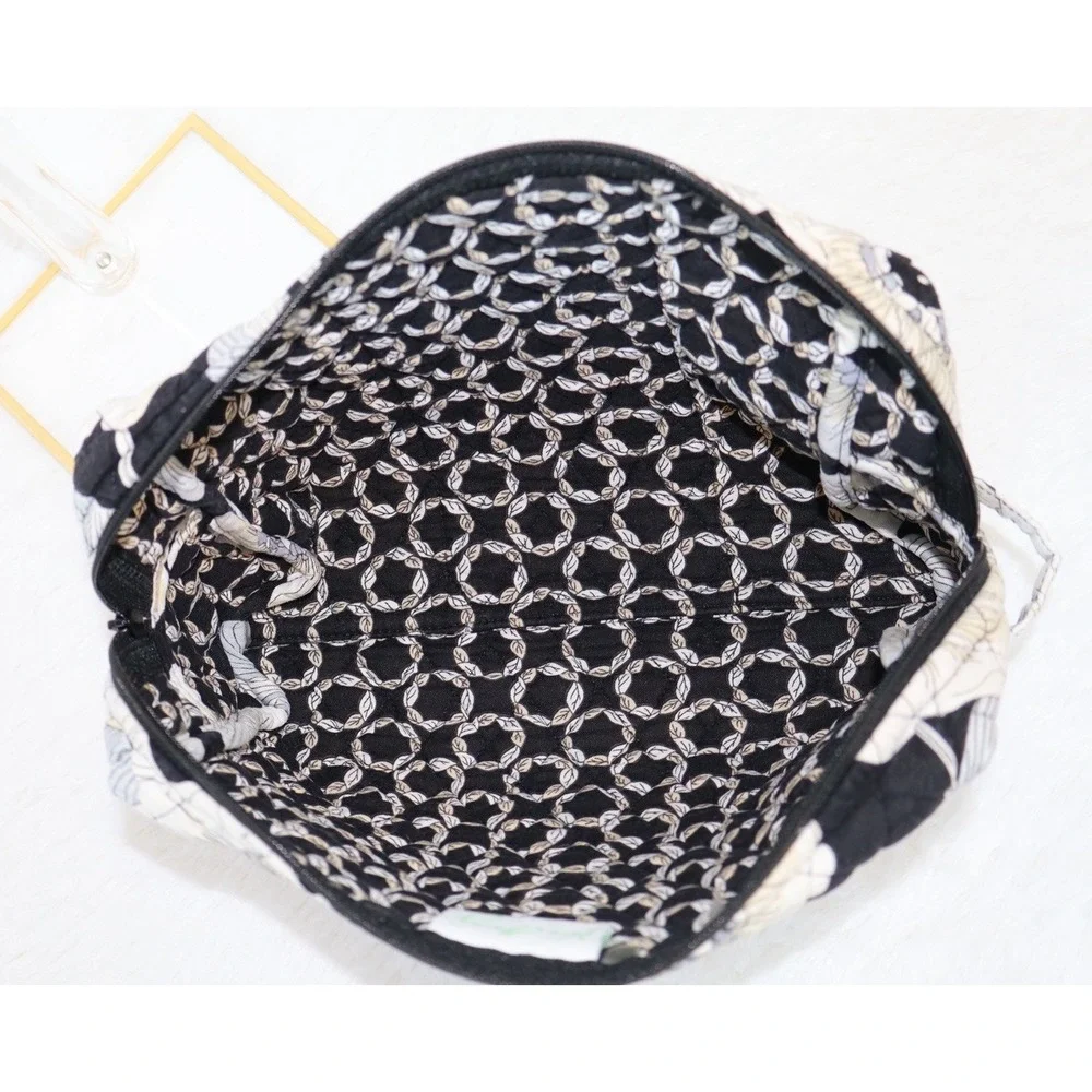 Vera Bradley Camellia Medium Zip Cosmetic Bag Case Travel
